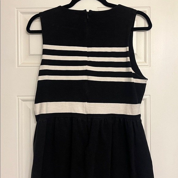 J. Crew black, and white striped cotton dress. - Picture 5 of 6